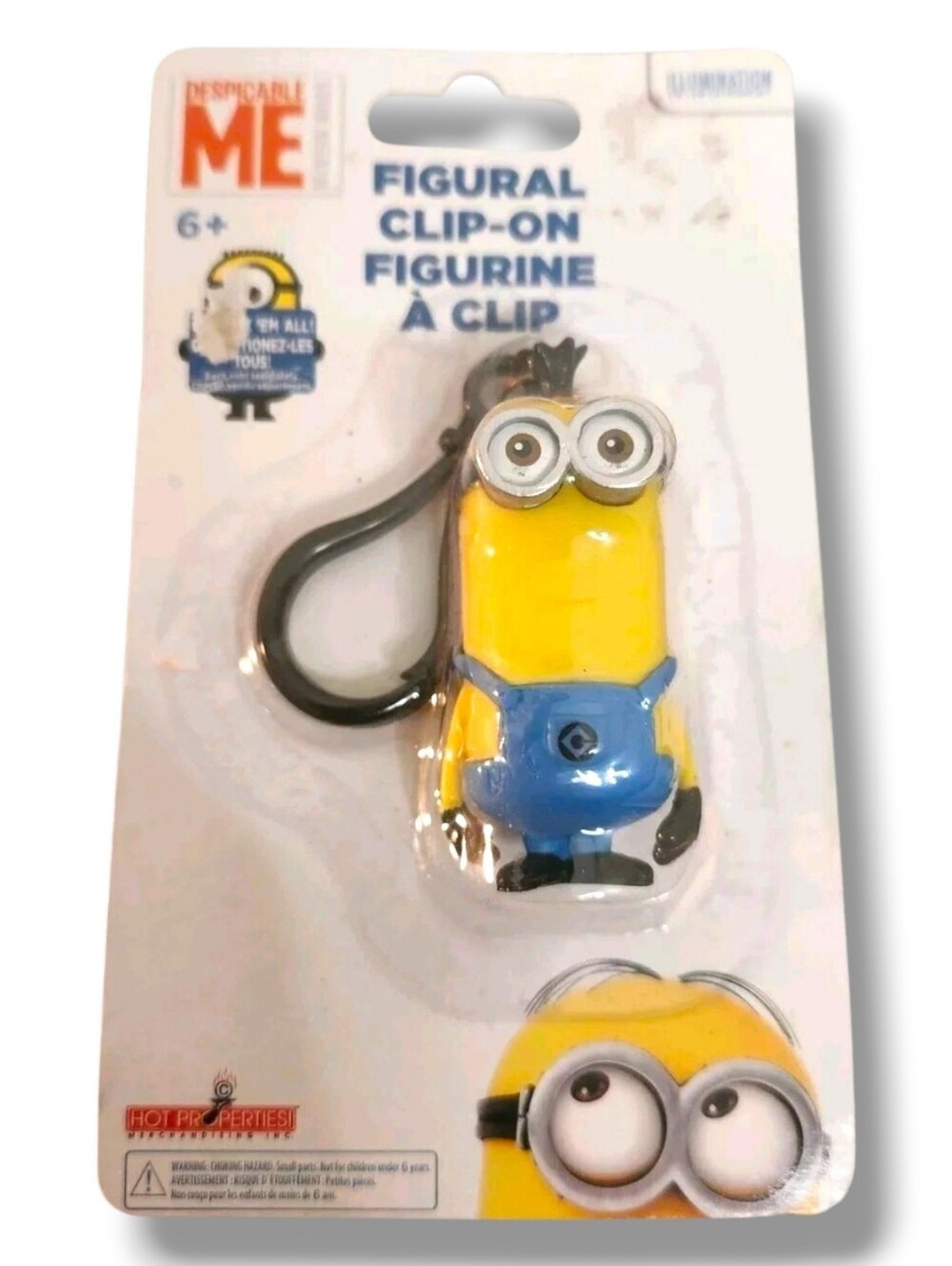 Minions Clip On Keychain Despicable Me New In Package